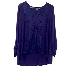 Indigo Embroidered Tunic